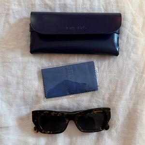 FREYRS SELINA Black Tortoise Shell Sunglasses with Case